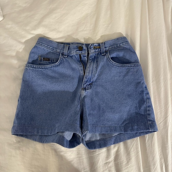 VINTAGE REWORKED DENIM SHORTS - Picture 1 of 5